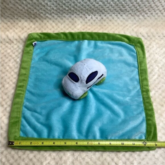 Zutano Blue Car Lovey Security Blanket - Picture 3 of 8